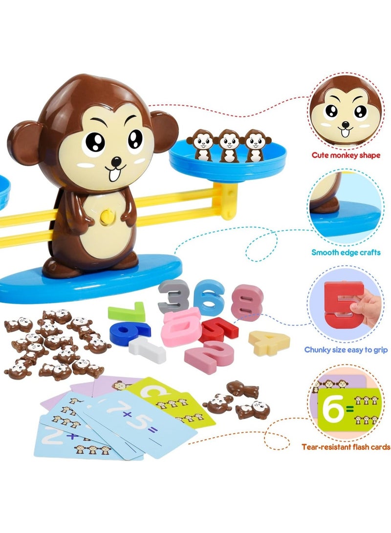 UNITRU Monkey Balance Counting Cool Math Games,Weighing Scale Montessori Educational Math Counting Games & Balance Measuring STEM Toy - Image 5